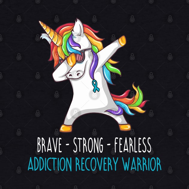 Brave Strong Fearless Addiction Recovery Support Addiction Recovery Awareness Gifts by ThePassion99